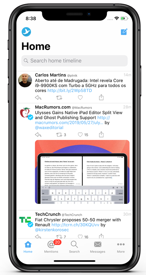 Tweetings Powerful Twitter Client For Iphone Ipad Android Mac And Kindle Fire